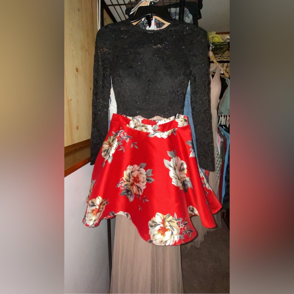 Two piece homcoming dress.